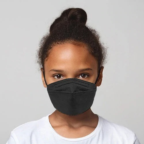 Hynaut KN95 Kids Mask Black - Individually Wrapped - 10 KN95s/Pack
