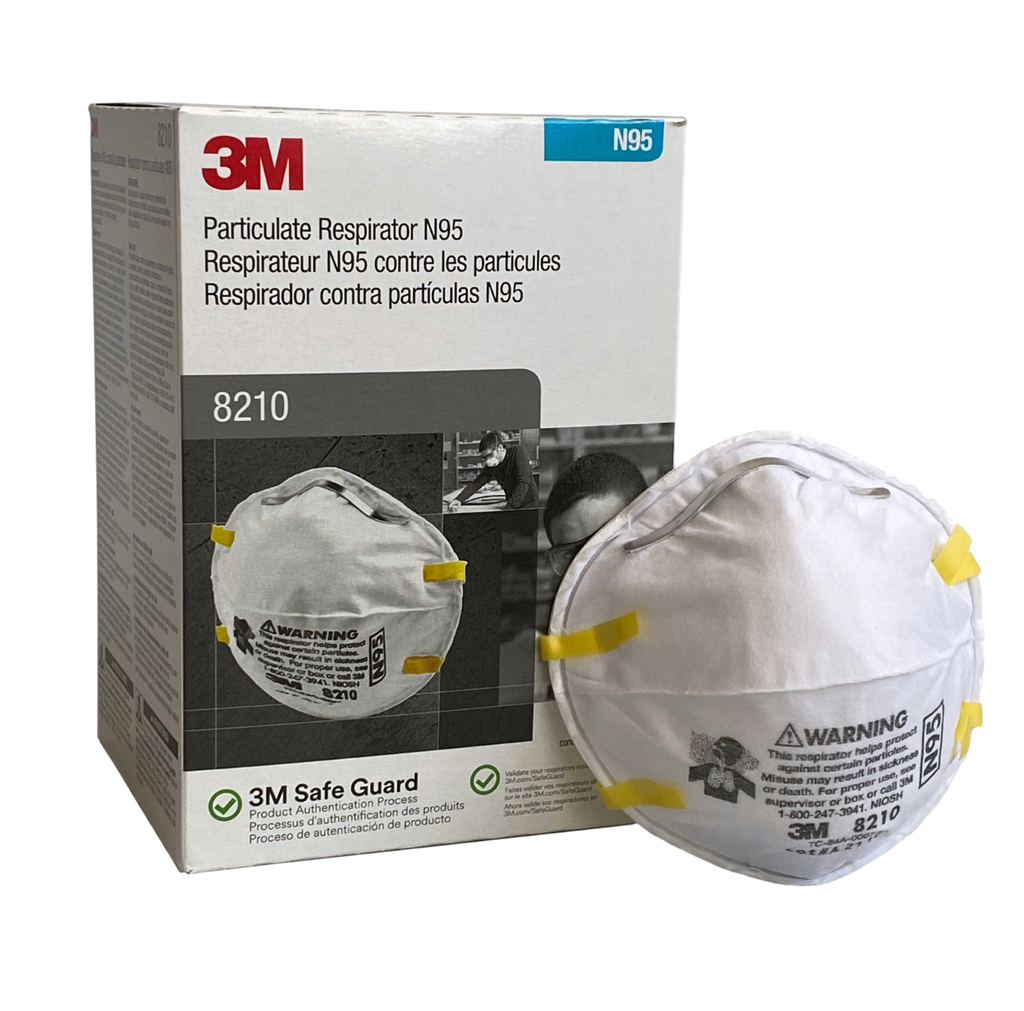3M 8210 N95 Particulate Respirator  (20 Masks - 1 Box )