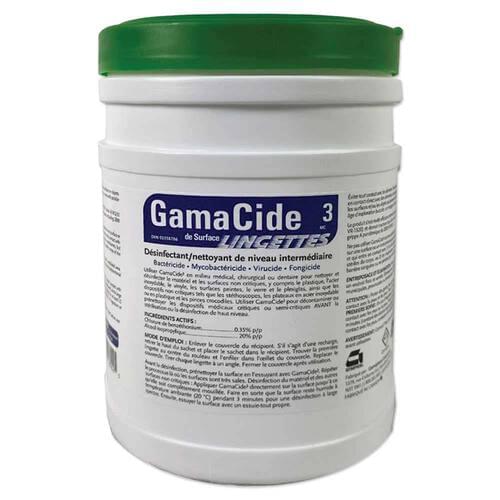 GamaCide 3 Disinfectant Wipes - 160 per Cannister x 12/case