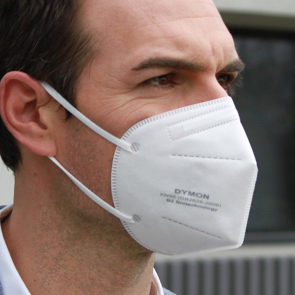 Dymon KN95 Face Masks - Health Canada Approved - 100 KN95s